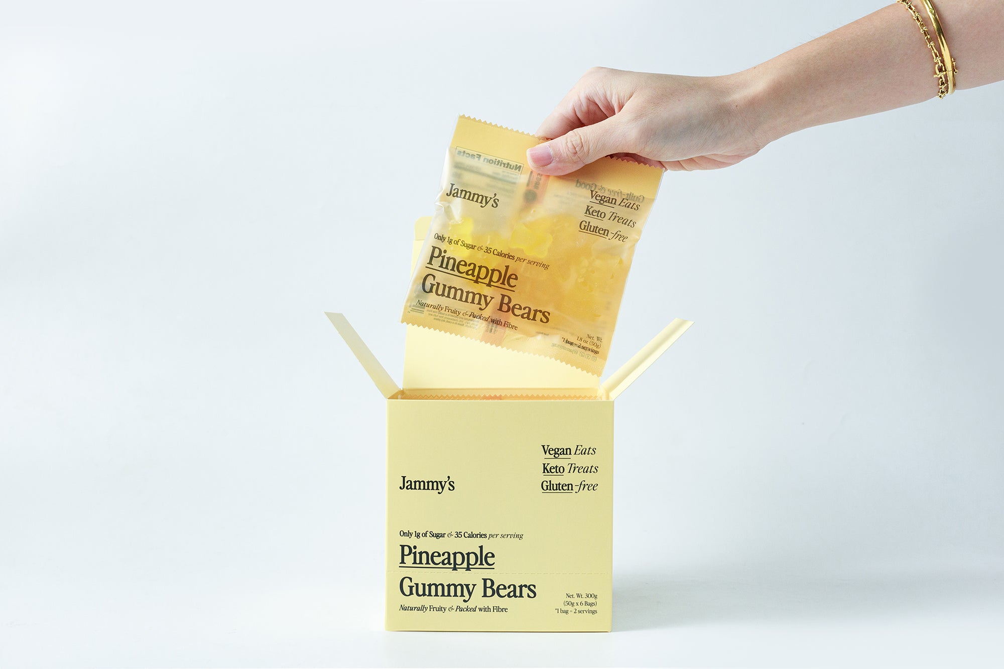 新品　164 GUMMYS Pineapple Yellow Ice Ber Pineapple Gummy Bears – Jammy's