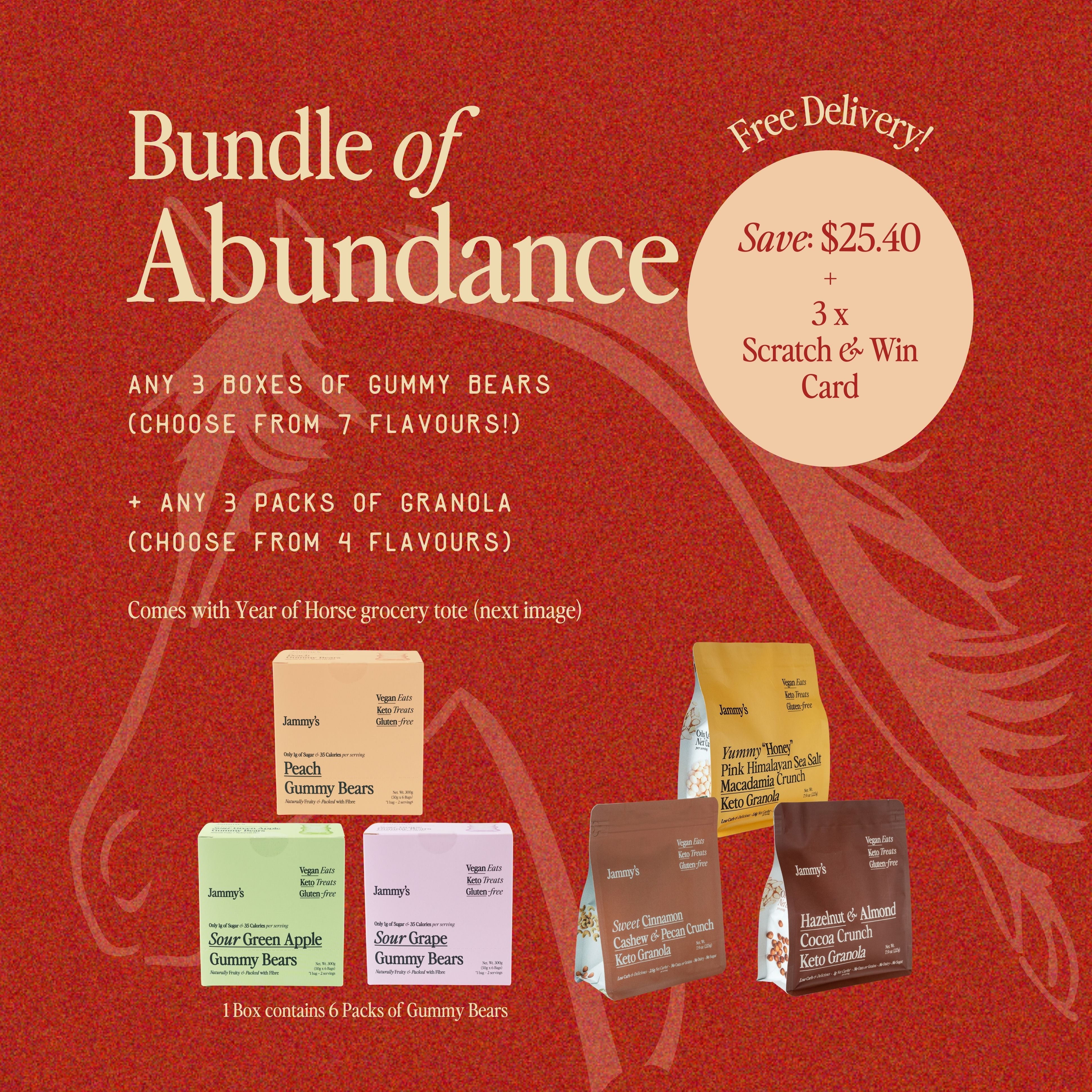 CNY2026 - Bundle of Abundance (3 x Gummy Bears + 3 x Granola)