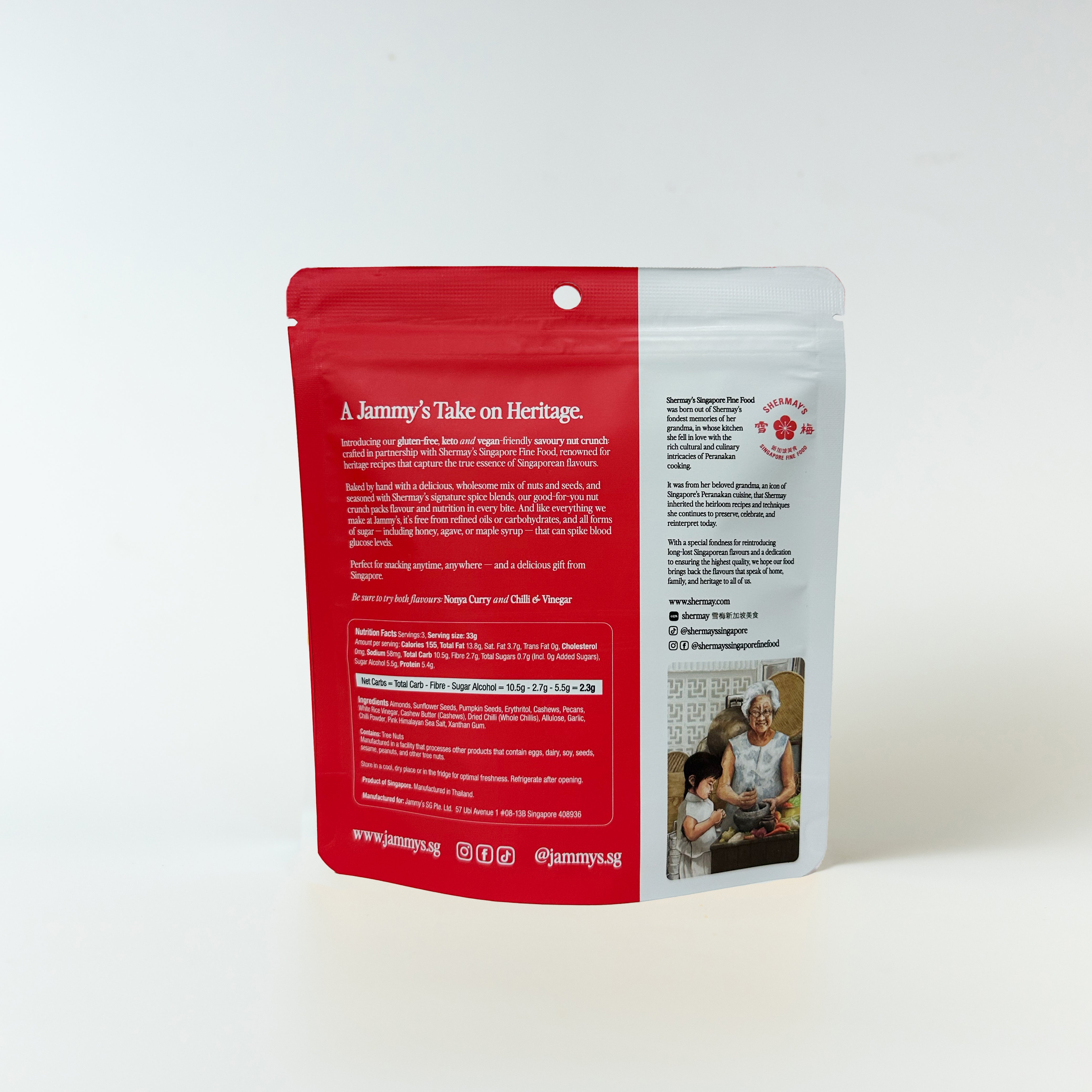 [20% OFF No Code Required] Jammy's x Shermay's Chilli & Vinegar Nut Crunch 100g