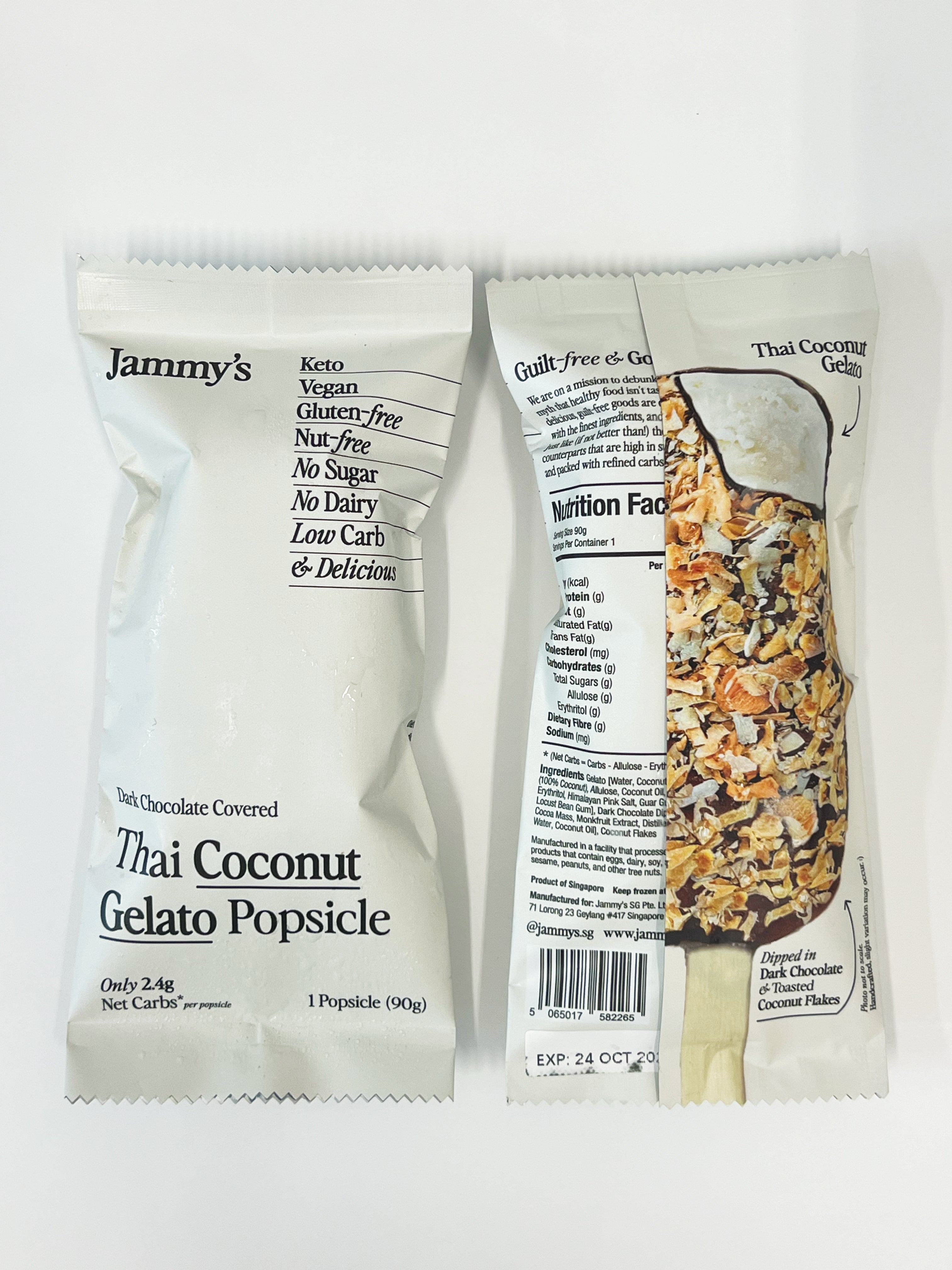 Thai Coconut Gelato Popsicle