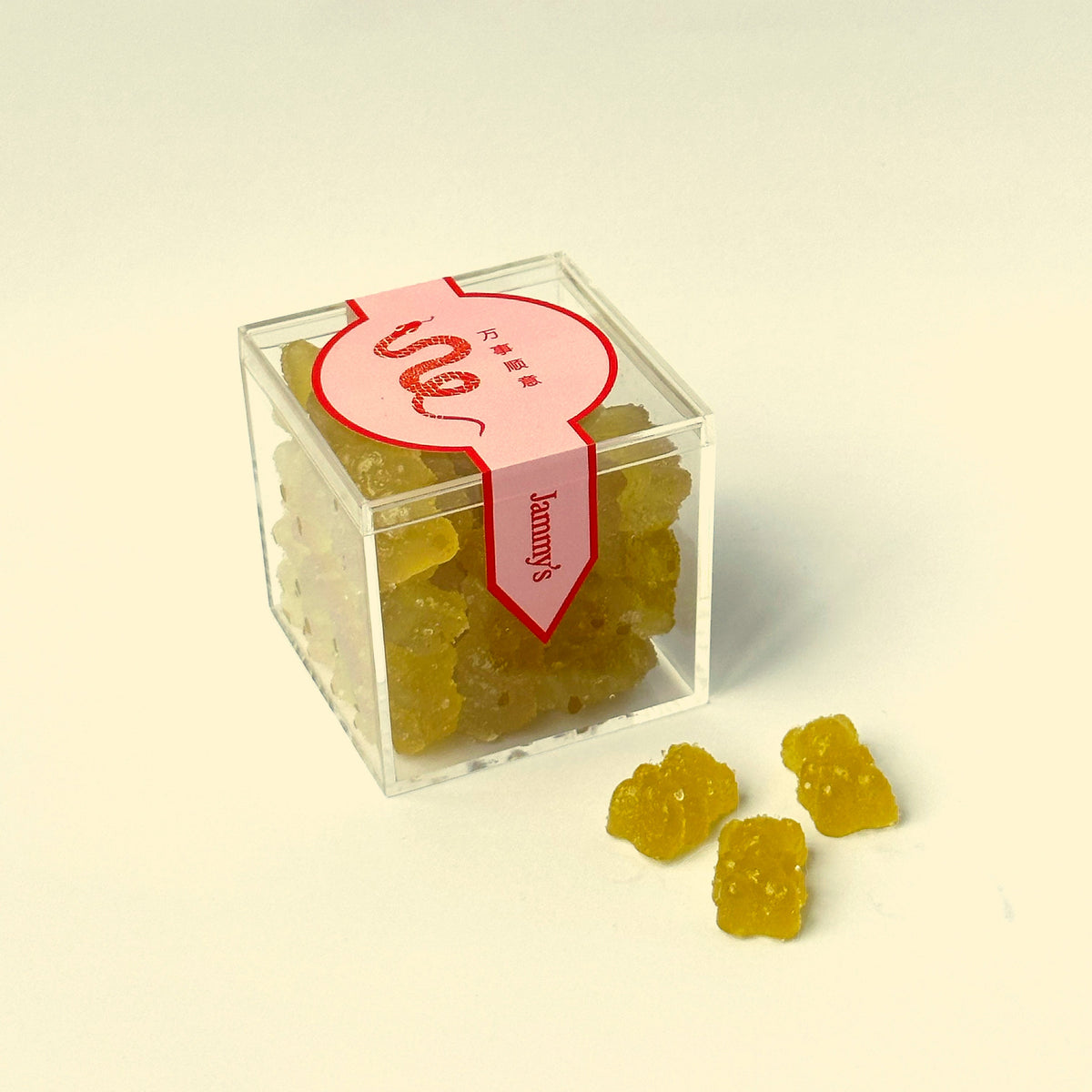 CNY Sour Green Apple Gummy Bears Box (120g)