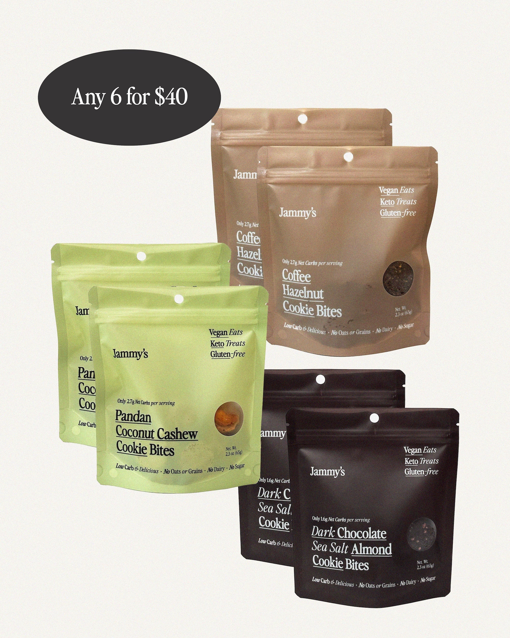 6 Cookies Bites Mix & Match Bundle