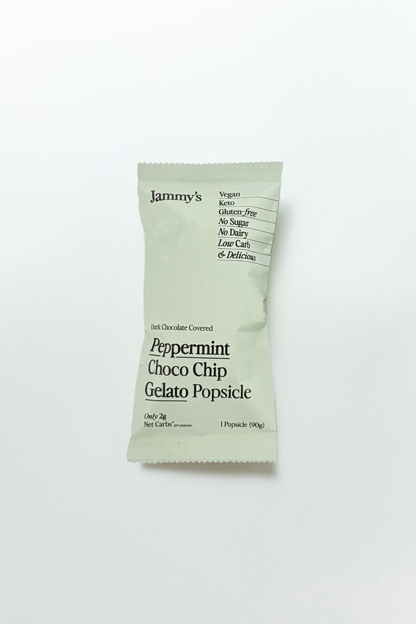 Peppermint Choco Chip Gelato Popsicle