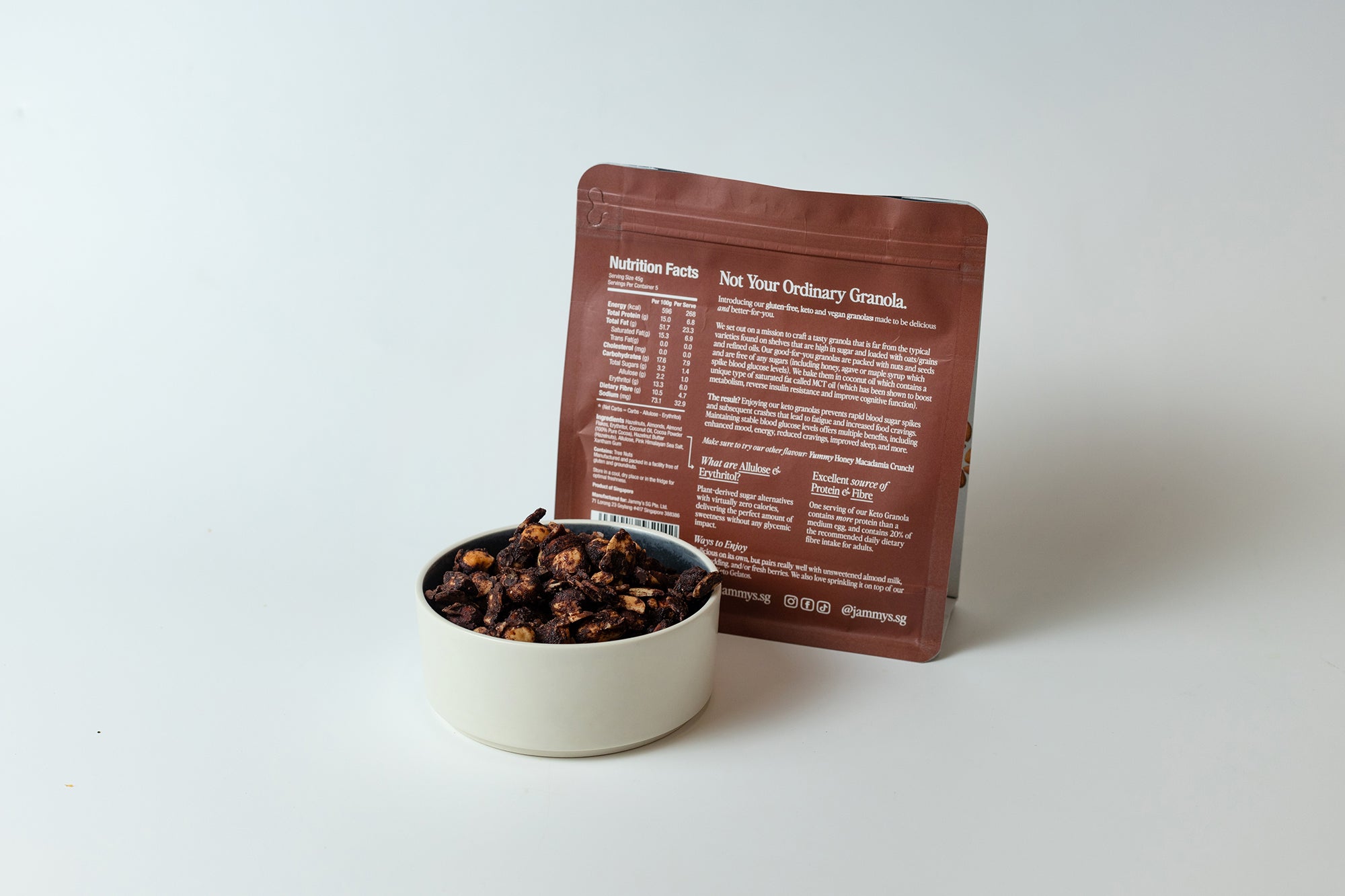 Hazelnut & Almond Cocoa Crunch Granola - 225g