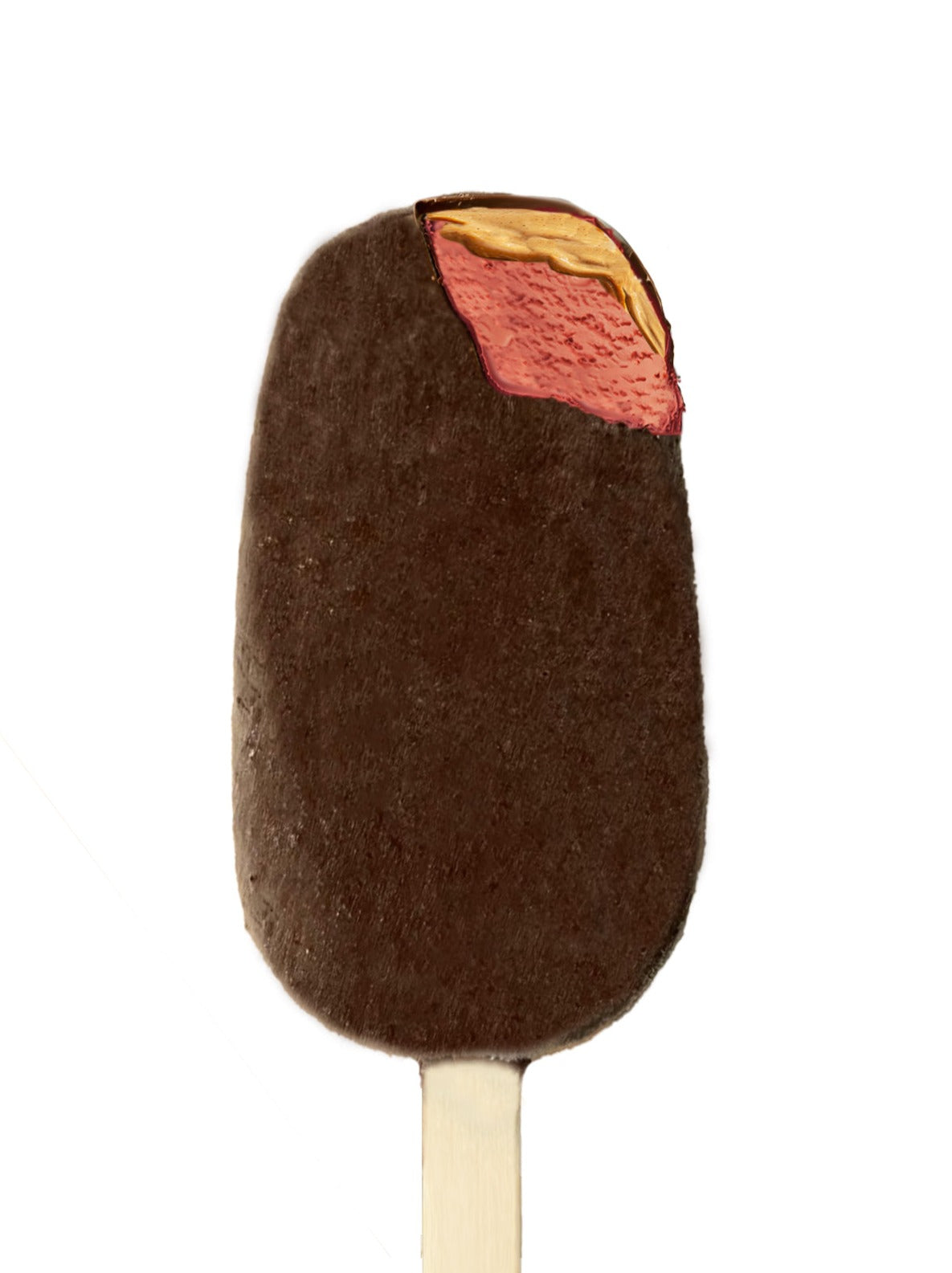 Strawberry & Cashew Butter Gelato Popsicle