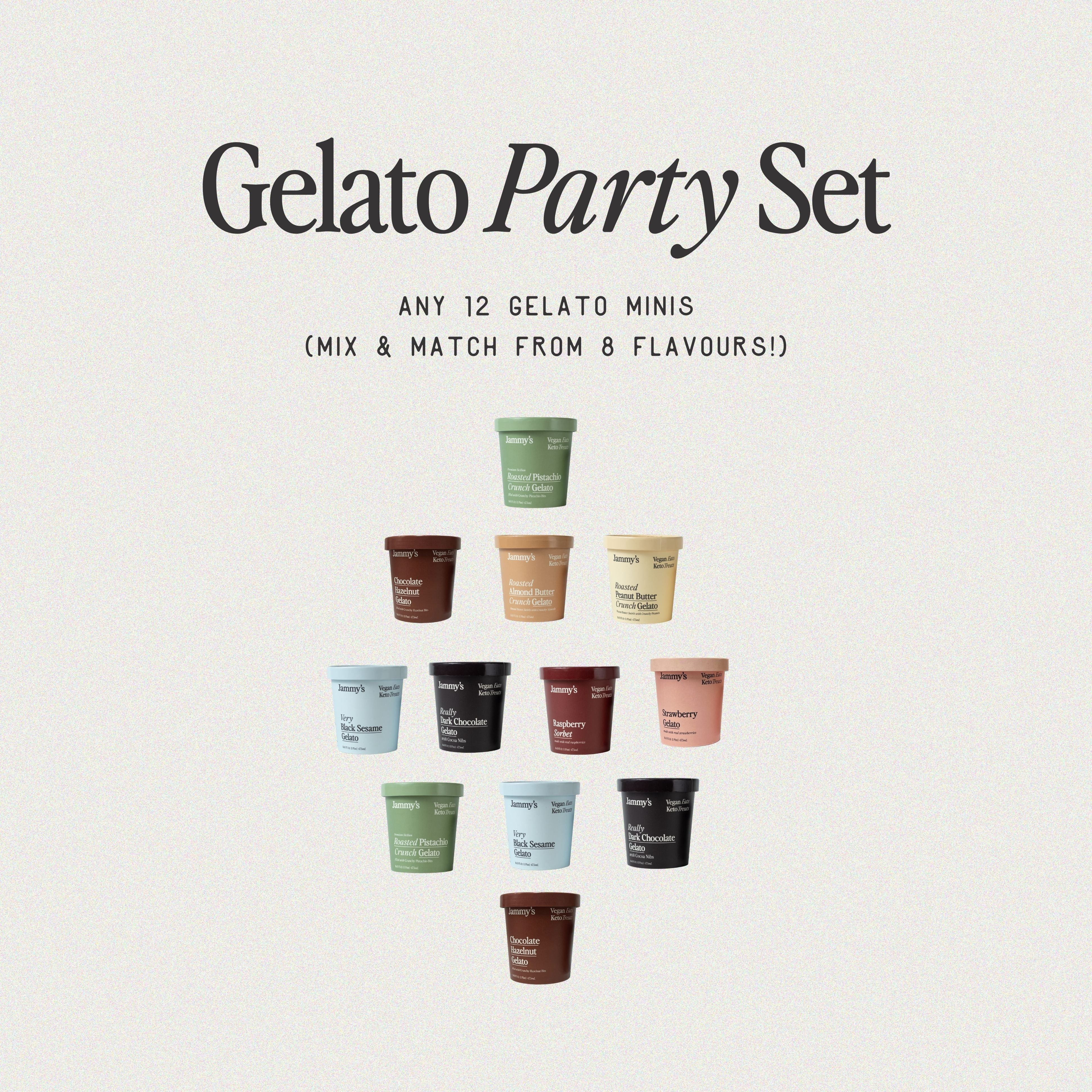 Gelato Party Set - 12 Minis