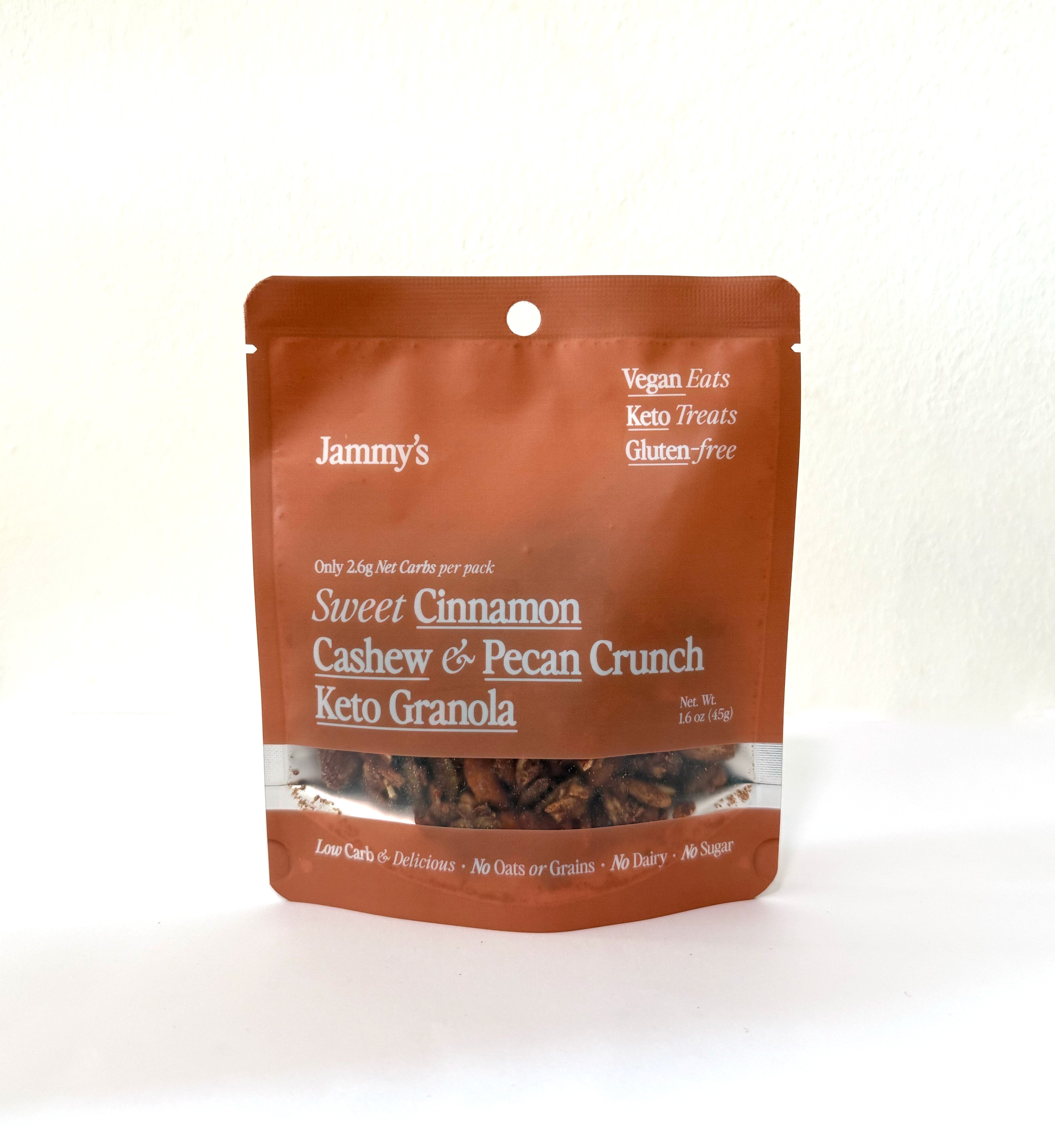 Sweet Cinnamon Cashew & Pecan Granola - 45g Snack Pack