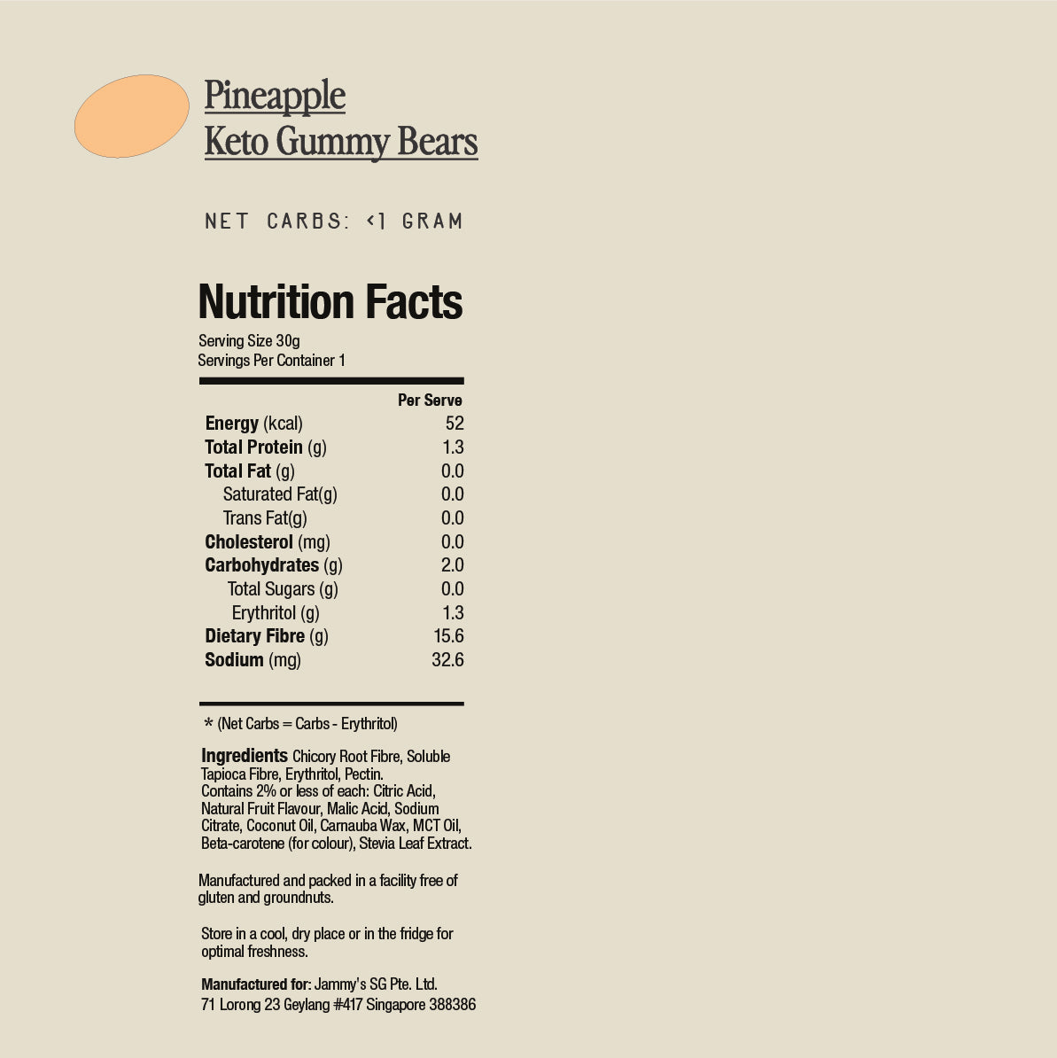 Nutrition Information for Snacks