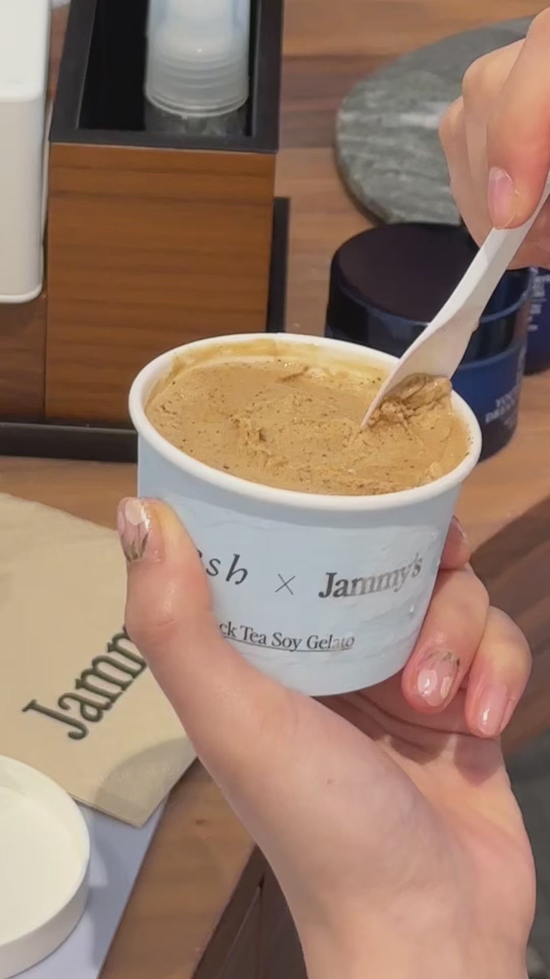 [Fresh x Jammy's] Black Tea Soy Gelato (Sold in Sets of 4)
